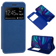 Funda COOL Flip Cover para Huawei Y7 (2019) Liso Azul