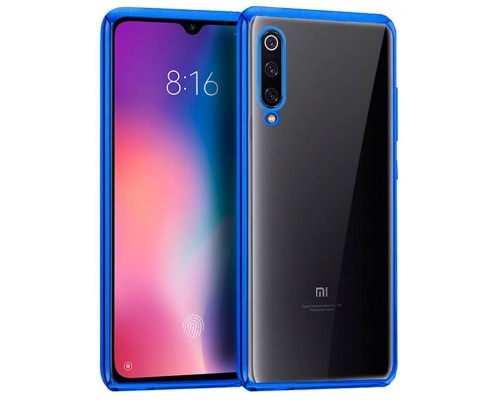 Carcasa COOL para Xiaomi Mi 9 Borde Metalizado (Azul)