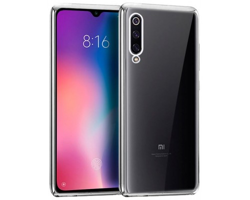Carcasa COOL para Xiaomi Mi 9 Borde Metalizado (Plata)