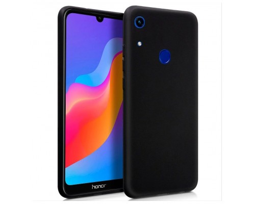 Funda Silicona Huawei Y6 (2019) / Honor 8A (Negro)