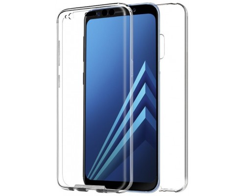 Funda COOL Silicona 3D para Samsung A530 Galaxy A8 (2018) (Transparente Frontal + Trasera)
