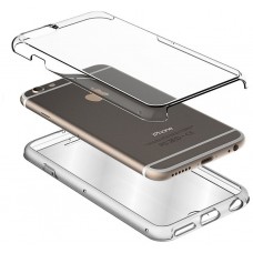 Funda COOL Silicona 3D para iPhone X / iPhone XS (Transparente Frontal + Trasera)