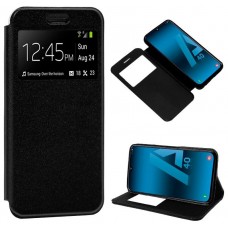 Funda COOL Flip Cover para Samsung A405 Galaxy A40 Liso Negro