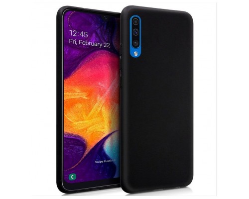 Funda Silicona Samsung A505 Galaxy A50 (Negro)