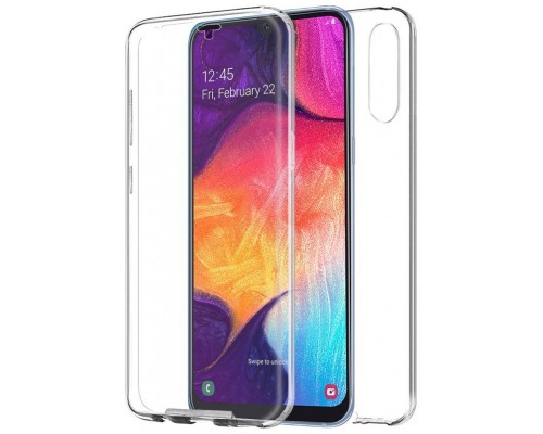 Funda COOL Silicona 3D para Samsung A505 Galaxy A50 / A30s (Transparente Frontal + Trasera)