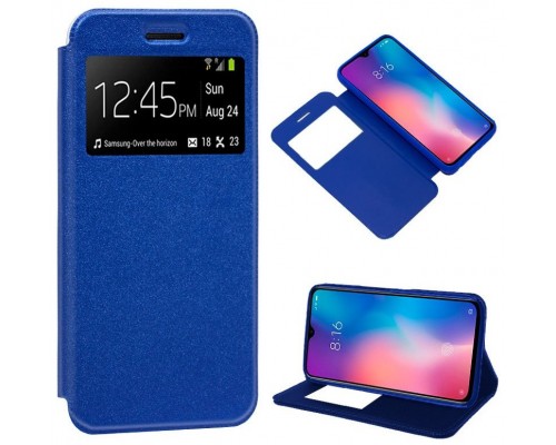 Funda COOL Flip Cover para Xiaomi Mi 9 SE Liso Azul