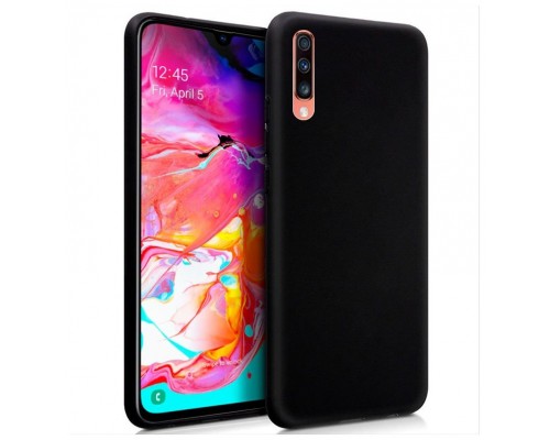 Funda COOL Silicona para Samsung A705 Galaxy A70 (Negro)