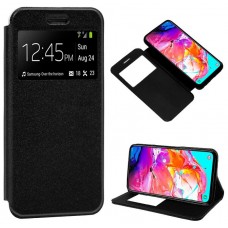 Funda COOL Flip Cover para Samsung A705 Galaxy A70 Liso Negro