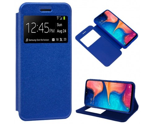 Funda COOL Flip Cover para Samsung A202 Galaxy A20e Liso Azul