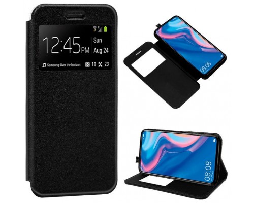 Funda COOL Flip Cover para Huawei P Smart Z / Honor 9X Liso Negro