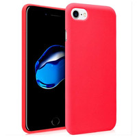 Funda Silicona iPhone 7 / iPhone 8 (Rojo)-4CS Funda Silicona iPhone 7 / iPhone 8 (Rojo)