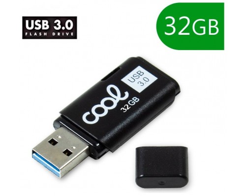 Pen Drive USB x32 GB 3.0 COOL Cover Negro