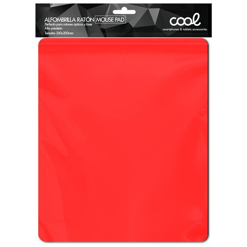 Alfombrilla Rat&oacute;n COOL Color Rojo