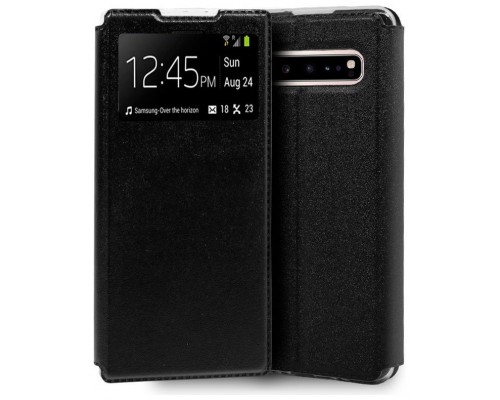 Funda COOL Flip Cover para Samsung G977 Galaxy S10 5G Liso Negro