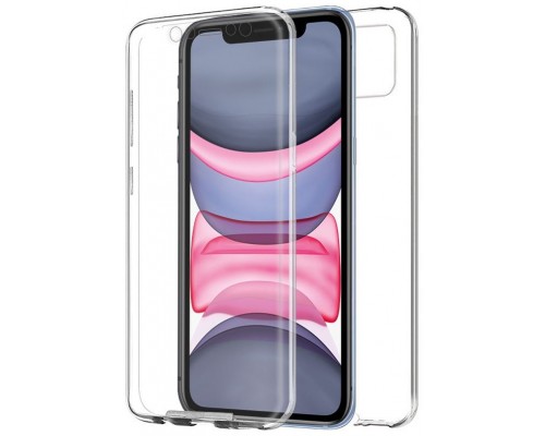 Funda COOL Silicona 3D para iPhone 11 (Transparente Frontal + Trasera)