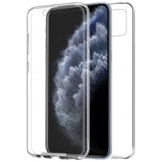 Funda COOL Silicona 3D para iPhone 11 Pro (Transparente Frontal + Trasera)