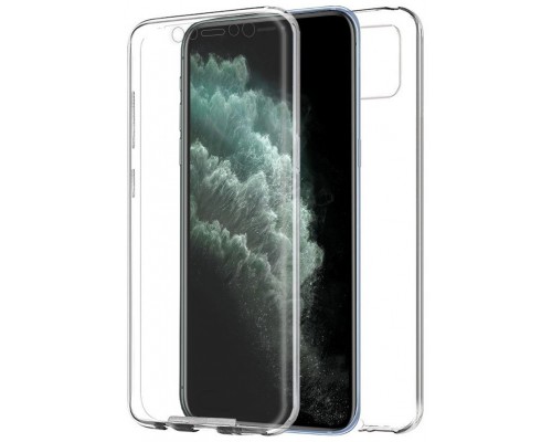 Funda COOL Silicona 3D para iPhone 11 Pro Max (Transparente Frontal + Trasera)