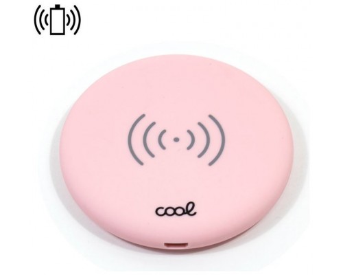 Dock Base Cargador Smartphones Inalámbrico Qi COOL Universal Rosa
