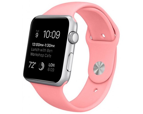 Correa COOL para Apple Watch Series 1 / 2 / 3 / 4 / 5 / 6 / 7 / SE (42 / 44 / 45 mm) Goma Rosa