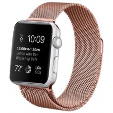 Correa COOL para Apple Watch Series 1 / 2 / 3 / 4 / 5 / 6 / 7 / SE (42 / 44 / 45 mm) Metal Rose Gold