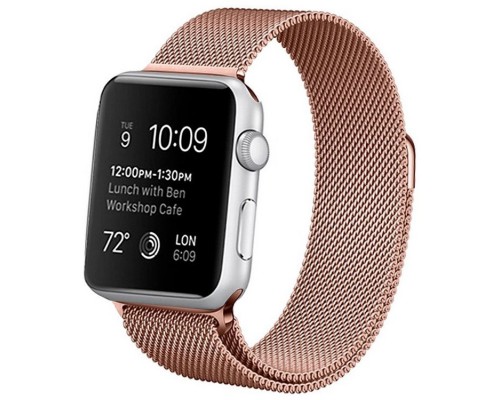 Correa COOL para Apple Watch Series 1 / 2 / 3 / 4 / 5 / 6 / 7 / SE (42 / 44 / 45 mm) Metal Rose Gold