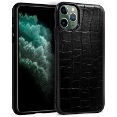 Carcasa COOL para iPhone 11 Pro Max Leather Crocodile Negro