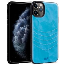 Carcasa COOL para iPhone 11 Pro Leather Bordado Celeste