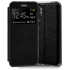 Funda COOL Flip Cover para Xiaomi Mi Note 10 / Mi Note 10 Pro Liso Negro