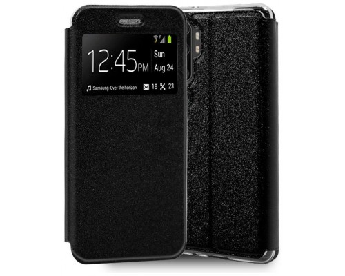 Funda COOL Flip Cover para Xiaomi Mi Note 10 / Mi Note 10 Pro Liso Negro