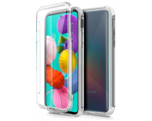 Funda COOL Silicona 3D para Samsung A515 Galaxy A51 (Transparente Frontal + Trasera)