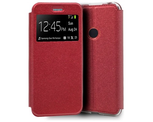 Funda COOL Flip Cover para Xiaomi Redmi Note 8 / Note 8 (2021) Liso Rojo