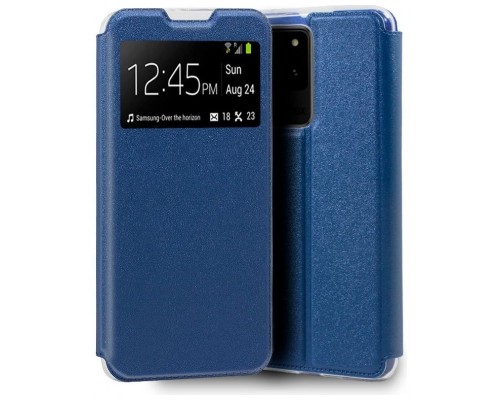 Funda COOL Flip Cover para Samsung G988 Galaxy S20 Ultra 5G Liso Azul