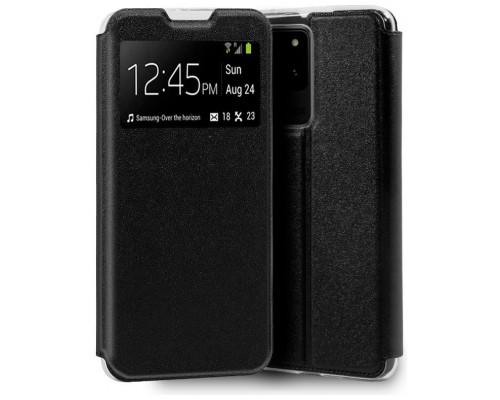 Funda COOL Flip Cover para Samsung G988 Galaxy S20 Ultra 5G Liso Negro