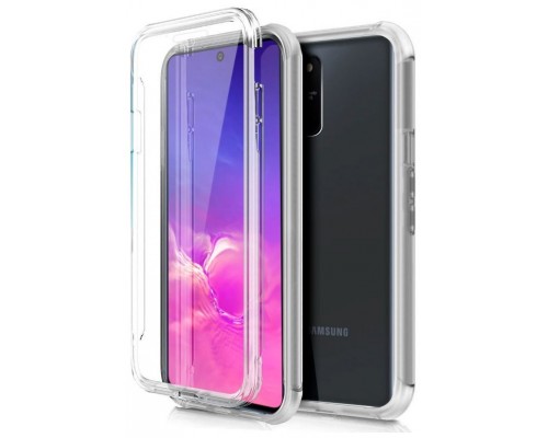 Funda COOL Silicona 3D para Samsung G770 Galaxy S10 Lite (Transparente Frontal + Trasera)