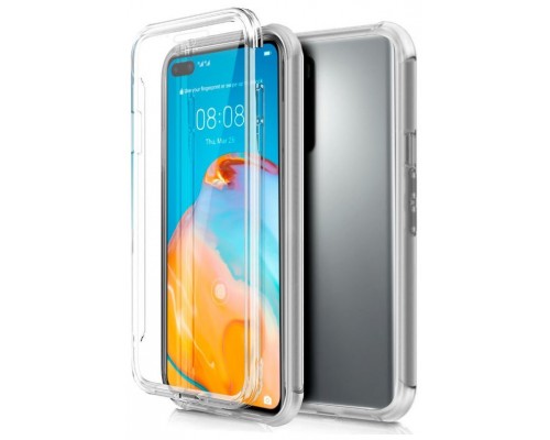 Funda COOL Silicona 3D para Huawei P40 (Transparente Frontal + Trasera)