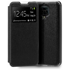 Funda COOL Flip Cover para Xiaomi Redmi Note 9S / Note 9 Pro Liso Negro