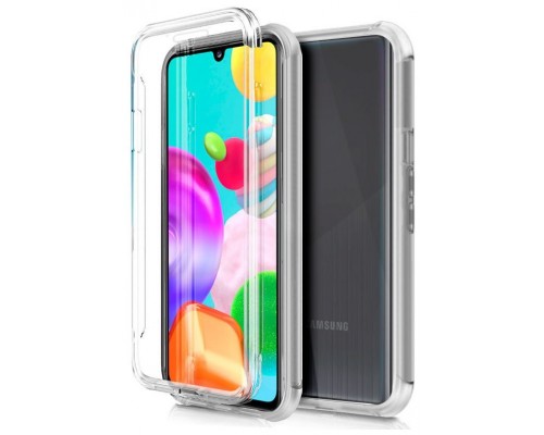 Funda COOL Silicona 3D para Samsung A415 Galaxy A41 (Transparente Frontal + Trasera)