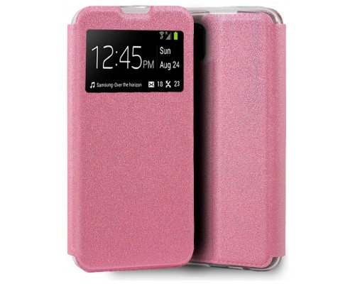 Funda COOL Flip Cover para Huawei P40 Lite Liso Rosa