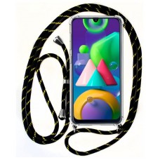Carcasa COOL para Samsung M215 Galaxy M21 Cordón Negro-Amarillo