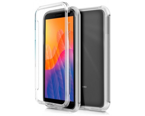 Funda COOL Silicona 3D para Huawei Y5p (Transparente Frontal + Trasera)