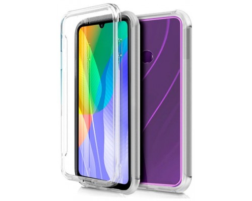 Funda COOL Silicona 3D para Huawei Y6p (Transparente Frontal + Trasera)