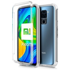 Funda COOL Silicona 3D para Xiaomi Redmi Note 9 (Transparente Frontal + Trasera)