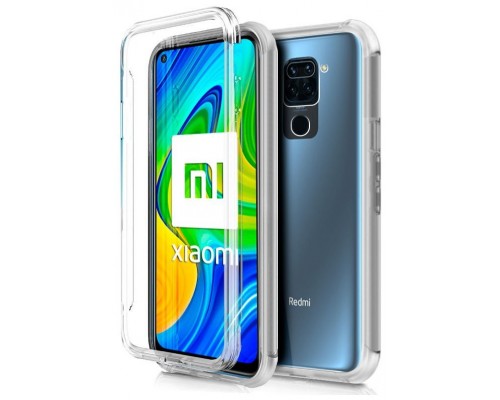 Funda COOL Silicona 3D para Xiaomi Redmi Note 9 (Transparente Frontal + Trasera)