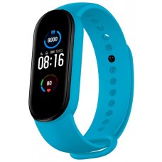 Correa COOL para Xiaomi Mi Band 5 / 6 / 7 / Amazfit Band 5 Liso Celeste