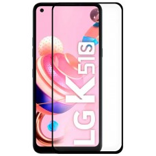 Protector Pantalla Cristal Templado COOL para LG K51s (FULL 3D Negro)