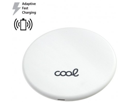 Dock Base Cargador Smartphones Inalámbrico Qi Universal COOL (Carga Rápida) Blanco