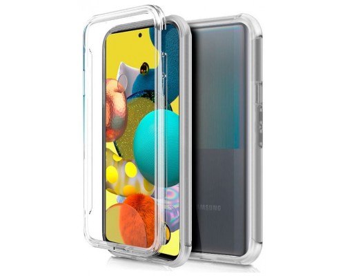 Funda COOL Silicona 3D para Samsung A515 Galaxy A51 5G (Transparente Frontal + Trasera)