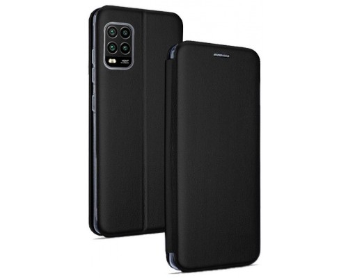 Funda COOL Flip Cover para Xiaomi Mi 10 Lite Elegance Negro