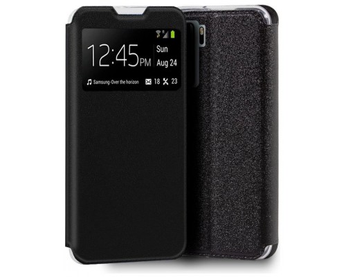 Funda COOL Flip Cover para Huawei P40 Lite 5G Liso Negro