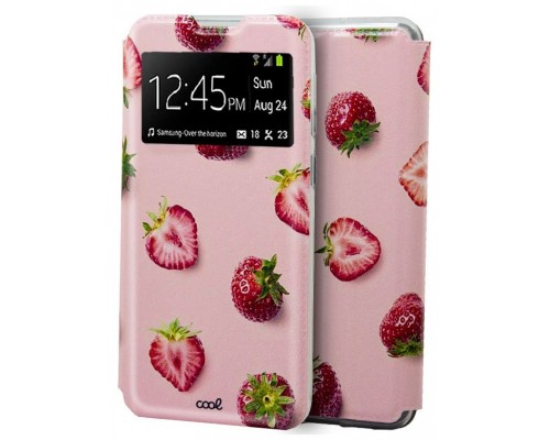 Funda COOL Flip Cover para Xiaomi Mi Note 10 Lite Dibujos Fresas